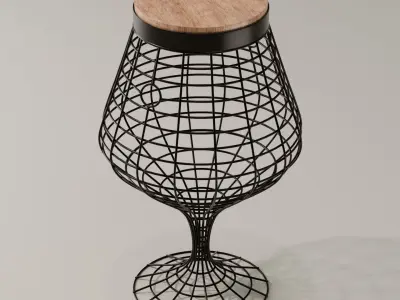 Cork Catcher Table 3D model