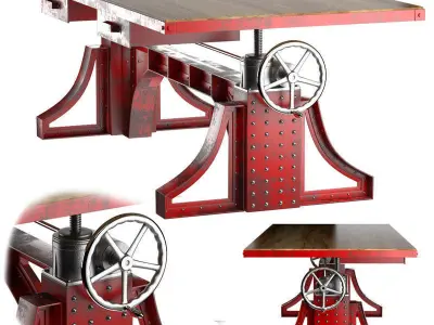 Adjustable Tables 3D Model Pack