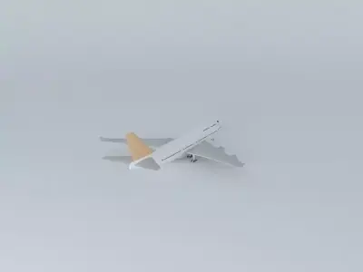Airplane in Guarulhos Airport 3D model 7