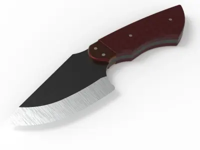KNIFE Low-poly 3D model 14