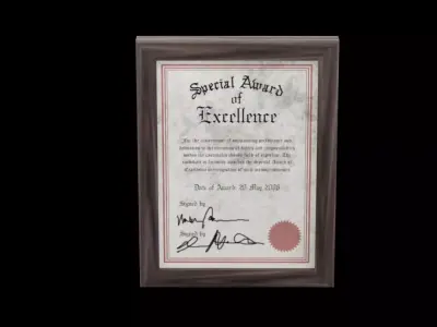 Small Picture Frame Low-poly 3D model