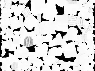 Neon Purple Pistol 3D model