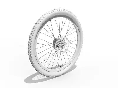 Bicycle Front and Back Wheel 27-5 inch 3D model