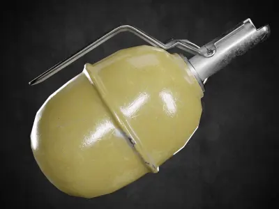 RGD-5 bomb Low-poly 3D model