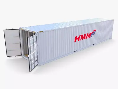 40ft Shipping Container HMM v3 3D model