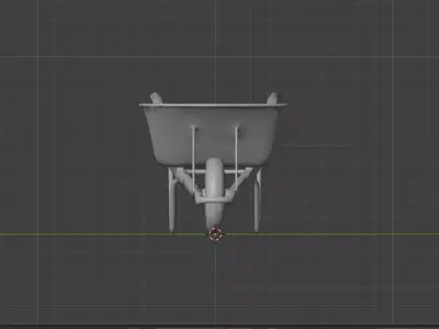 Rusty Wheelbarrow 3D Model Low-poly 3D model