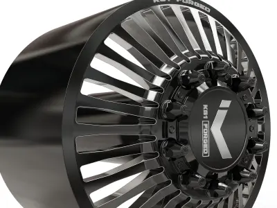 FRONT KG1 KD051 DUALLY WHEEL 3D MODEL 3D model