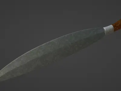 Sword - Barong Sword Low-poly 3D model