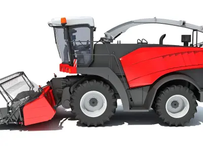 Combine Harvester 3D model 13