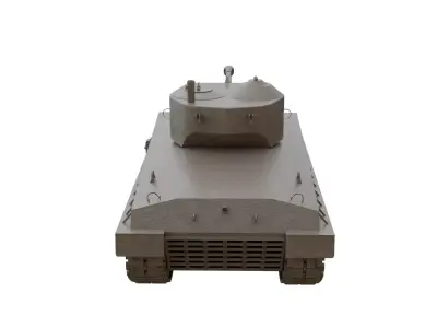 Sherman M4 WWII Tank 3D Model  PBR Textures Low-poly 3D model
