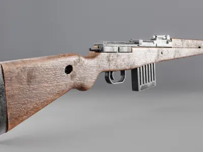 WAR GUN Low-poly 3D model