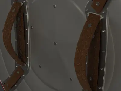 Captain America Shield Low-poly 3D model purchase