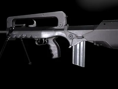 FAMAS F1 Rifle Low-poly 3D model purchase