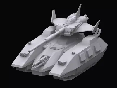 Gundam EF Magella attack model 3D model