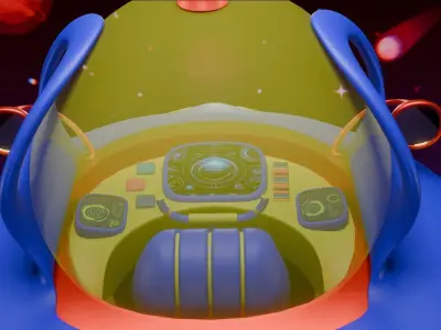 Stylized Spaceship  3D model