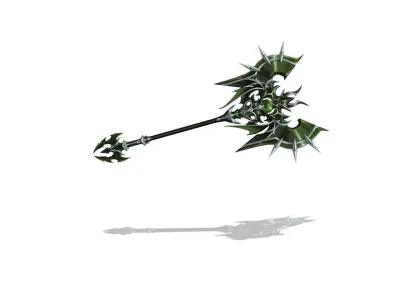 Demonic Axe Low-poly 3D model