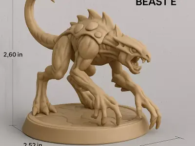 RAVAGER BEAST Apex Alien Predator STL Pack 3D print model