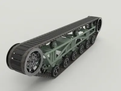 Track armoured vehicle 3D model