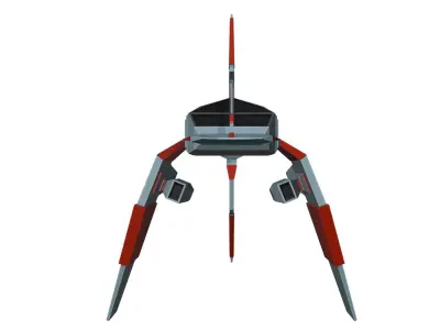 Low-poly spaceship Low-poly 3D model get
