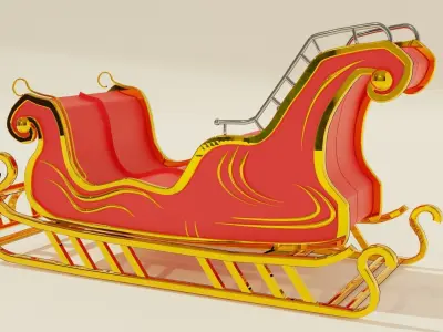 Christmas sleigh 3D model order