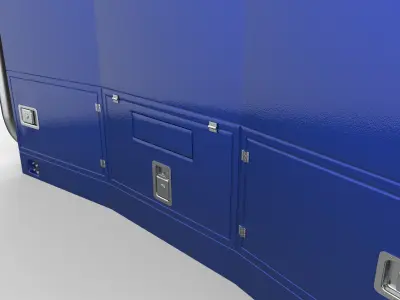 Truck back cab Tool box 3D model