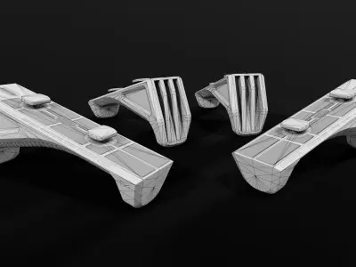 Magpul M-LOK AFG Angled Fore Grip Low-poly 3D model