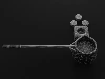 Melting Points of Metals 3D Model Low-poly 3D model