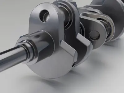 Crankshaft V8 3D model