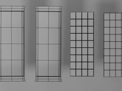 Low Poly Fire Starter Bricks - Game Ready Campfire Fuel Pack Low-poly 3D model