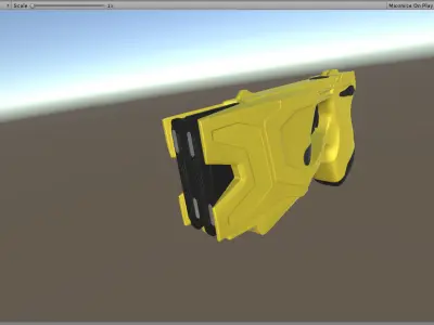Taser X2 game ready model - black and yellow Low-poly 3D model