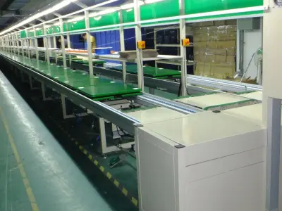 Free Flow Chain Conveyor with Variable Speed Control 3D model
