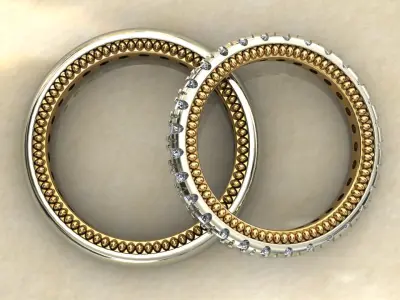 Couple ring 3D Model  3D print model purchase