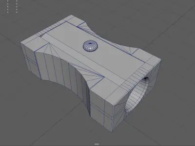 Pencil Sharpener Low-poly 3D model purchase