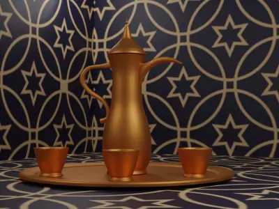 Cafe pot 3D model
