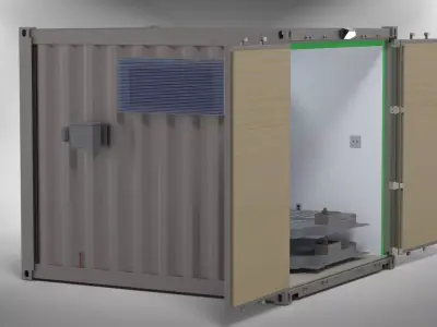 Shipping Container 10 Foot  Free 3D model