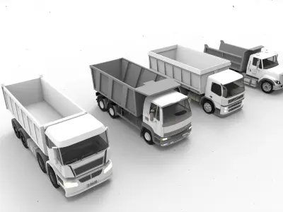 Dump Truck 3D model from CGTrader - Textured