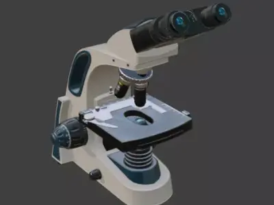 Microscope 3D model buy