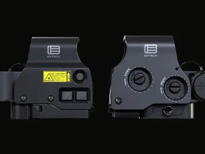 Holographic Weapon Sight Eotech EXPS3 Low-poly 3D model