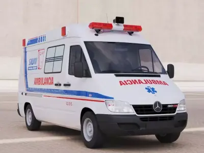Cuban Ambulance 2002 3D model