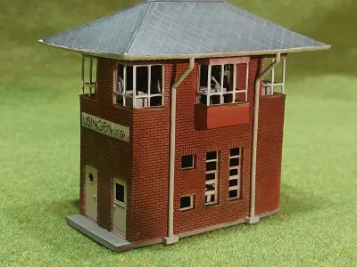 German signal box Usingen 1-160 resin 3D print model