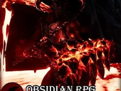 Obsidian RPG Weapons- UE4 FBX Low-poly 3D model