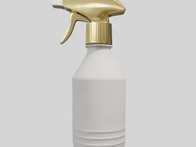 Water Sprayer White v2 Low-poly 3D model