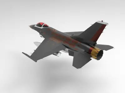 F-16C Block 50 3D model