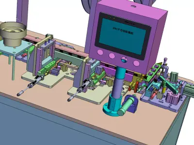 Automatic assembly machine 3D model purchase