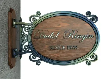 Vintage Signage 007 3D model