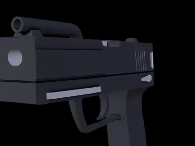 Simple Gun Free 3D model