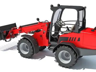 Grab Bucket Telehandler 3D model