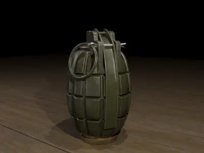 Mills bomb low-poly 3d Model Low-poly 3D model