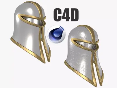 Infantryman Helmet Low-poly 3D model
