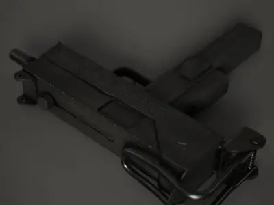 Mac 10 SMG Low-poly 3D model